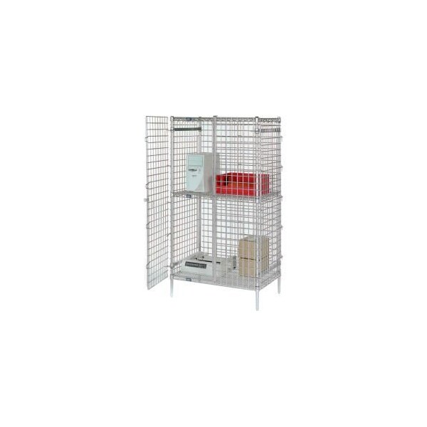 Global Equipment Nexel Poly-Z-Brite Security Shelving Unit, 48"W x 24"D x 66"H SU2448Z - main